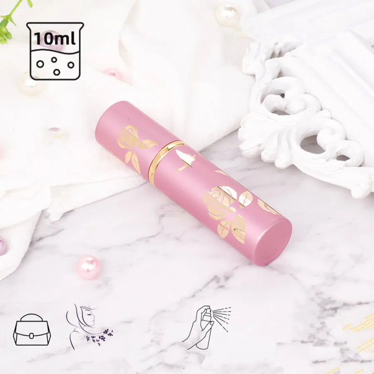 10ml Glass Spray Bottle Metal Perfume Bottles Empty Atomizer Glass Botle Refillable Vials