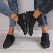 YRZL Womens Shoes Knitting Sock Sneakers Women Flat Shoes Casual Breathable Comfortable Slip on Flats Walking Shoes for Women