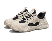 Sneakers for Men Fashion Lace Up Platform Shoe White Breathable Comfortable Male Sport Running Shoes Zapatillas 2025