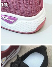 2025 NEW Stylish Women's Casual Flats in Fabric, Soft Sole Sneakers for Light Running and Everyday Wear