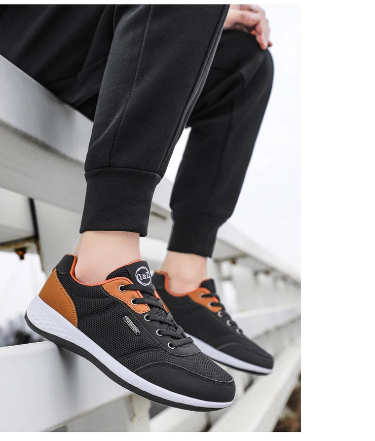 Men Running Shoes Trend Casual Shoes Fashion Mesh Breathable Leisure Male Sneakers Non-Slip Footwear Walking Men Jogging Shoes