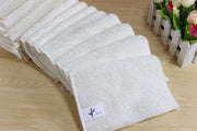 1/5PCS Natural Bamboo Fiber Thickened Cleaning Cloth White Dish Towel Kitchen Scouring Pad Easy To Clean Bathroom Rags Dishcloth