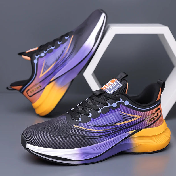 Men's Shoes Mesh Shoes Men's Lightweight Soft-Soled Running Shoes Spring and Summer Breathable Trendy Shoes Casual Non-Slip Spor