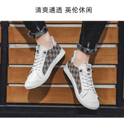 Luxury Black Men's Canvas Sneakers Designer Flat Vulcanized Shoes Men Low Top Casual Skateboard Shoes For Men Fashion Sneakers