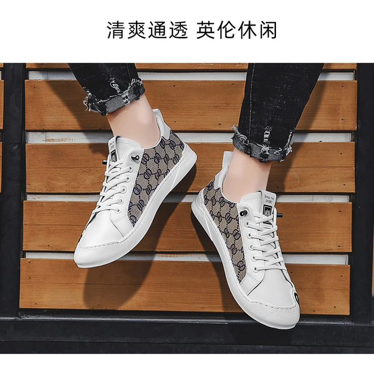 Luxury Black Men's Canvas Sneakers Designer Flat Vulcanized Shoes Men Low Top Casual Skateboard Shoes For Men Fashion Sneakers