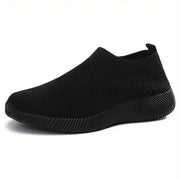 YRZL Womens Shoes Knitting Sock Sneakers Women Flat Shoes Casual Breathable Comfortable Slip on Flats Walking Shoes for Women