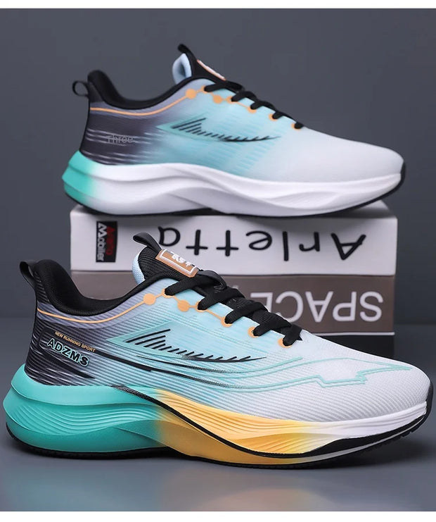 Men's Shoes Mesh Shoes Men's Lightweight Soft-Soled Running Shoes Spring and Summer Breathable Trendy Shoes Casual Non-Slip Spor