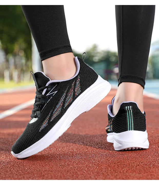 Women's Running Shoes Mesh Soft Sole Outdoor Sports Shoe Tennis Breathable Fashion Sneakers
