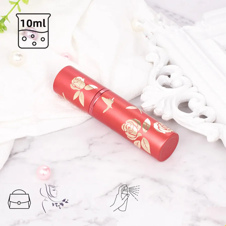 10ml Glass Spray Bottle Metal Perfume Bottles Empty Atomizer Glass Botle Refillable Vials