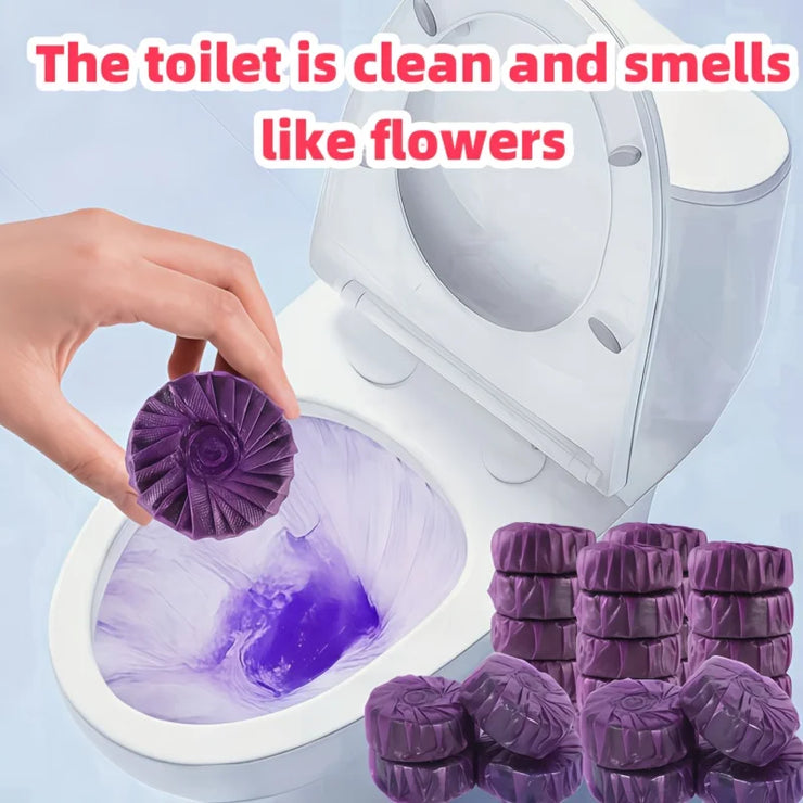 Purple Multi-Function Cleaning Tablets, Automatic Toilet Cleaning Tablets,Effervescent Tablets, Toilet  Foam Cleaning Deodorant