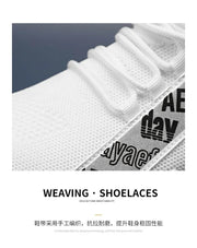 2025 New Men's Sneakers Mesh Breathable Running Shoes Fashion Outdoor Lace Up Sport Casual Shoes Lightweight Comfortable