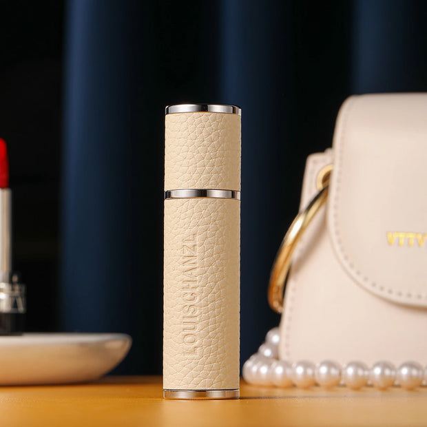 Louischanzl Perfume Atomizer Bottle magnet  Portable leather Sprayer for Boarding Tight Sealing Travel Perfume Spray gift 5ml