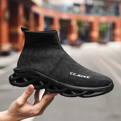 Socks Shoes for Men Black Sneakers Light Breathable Women Runing Shoes Outdoor Platform High Top Men Shoes New Unisex Sport Shoe