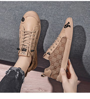 Luxury Black Men's Canvas Sneakers Designer Flat Vulcanized Shoes Men Low Top Casual Skateboard Shoes For Men Fashion Sneakers