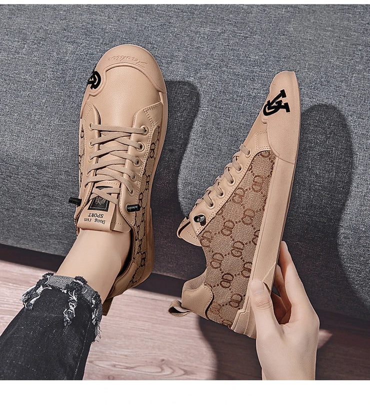 Luxury Black Men's Canvas Sneakers Designer Flat Vulcanized Shoes Men Low Top Casual Skateboard Shoes For Men Fashion Sneakers