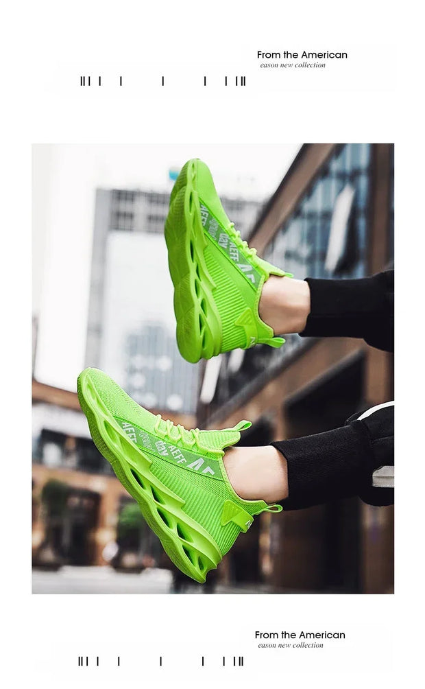 2025 New Men's Sneakers Mesh Breathable Running Shoes Fashion Outdoor Lace Up Sport Casual Shoes Lightweight Comfortable
