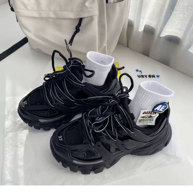 Chunky Sneakers Men Women Brand Designer Luxury Shoes Women's Casual Shoes Unisex Thick Sole Daddy Sneakers Girls Sports Shoes