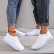 YRZL Womens Shoes Knitting Sock Sneakers Women Flat Shoes Casual Breathable Comfortable Slip on Flats Walking Shoes for Women