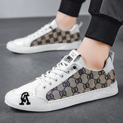 Luxury Black Men's Canvas Sneakers Designer Flat Vulcanized Shoes Men Low Top Casual Skateboard Shoes For Men Fashion Sneakers