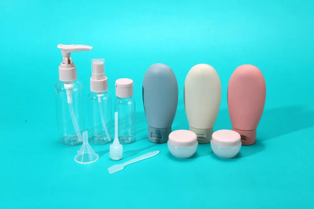 Travel Liquid Container Portable Tool Perfume Bottle Set Refillable Spray Lotion Shampoo Shower Tube Bottling Refill Cosmetic