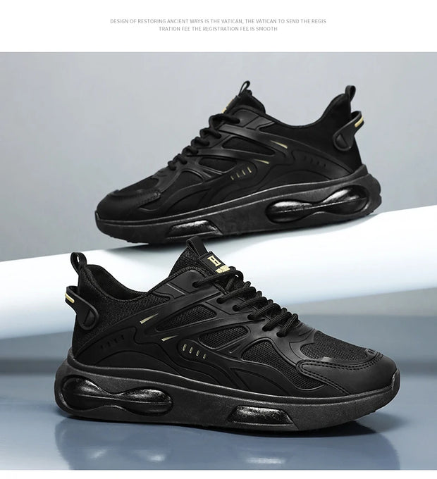 Men's Sneakers New Mesh Breathable Running Shoes Men's Casual Trendy Versatile Soft Sole Anti Slip Wear-resistant Men's Shoes