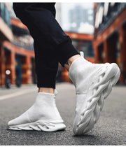 Socks Shoes for Men Black Sneakers Light Breathable Women Runing Shoes Outdoor Platform High Top Men Shoes New Unisex Sport Shoe