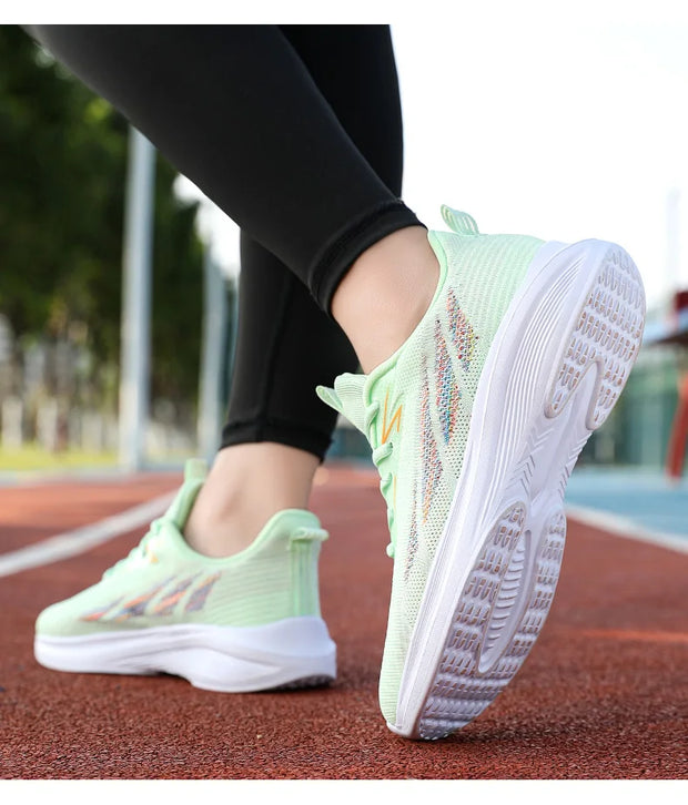 Women's Running Shoes Mesh Soft Sole Outdoor Sports Shoe Tennis Breathable Fashion Sneakers
