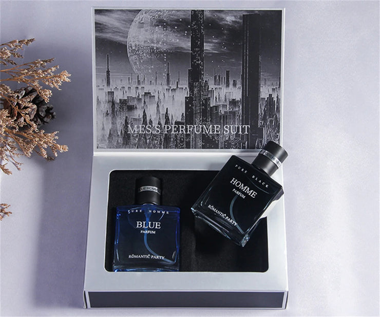 Fascination Man Perfume Gift Box 2pcs Set 60ml Men Perfumes Hombres Originales Fresh Fragrance Spray Cologne Scent Parfums Homme