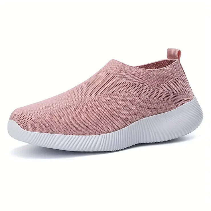 YRZL Womens Shoes Knitting Sock Sneakers Women Flat Shoes Casual Breathable Comfortable Slip on Flats Walking Shoes for Women