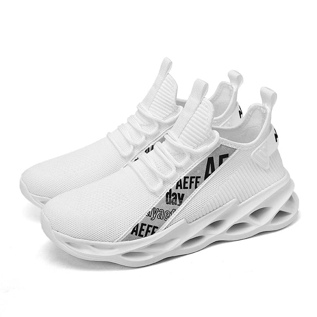 2025 New Men's Sneakers Mesh Breathable Running Shoes Fashion Outdoor Lace Up Sport Casual Shoes Lightweight Comfortable