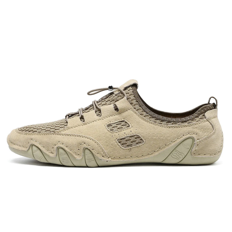 Men Fashion Sneakers Mesh Casual Shoes Lether Lac-up Mens Summer Lightweight Vulcanize Shoes Walking Sneakers Zapatillas Hombre