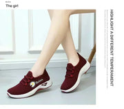 2025 NEW Stylish Women's Casual Flats in Fabric, Soft Sole Sneakers for Light Running and Everyday Wear