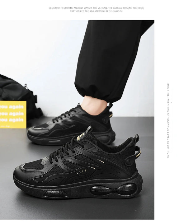 Men's Sneakers New Mesh Breathable Running Shoes Men's Casual Trendy Versatile Soft Sole Anti Slip Wear-resistant Men's Shoes