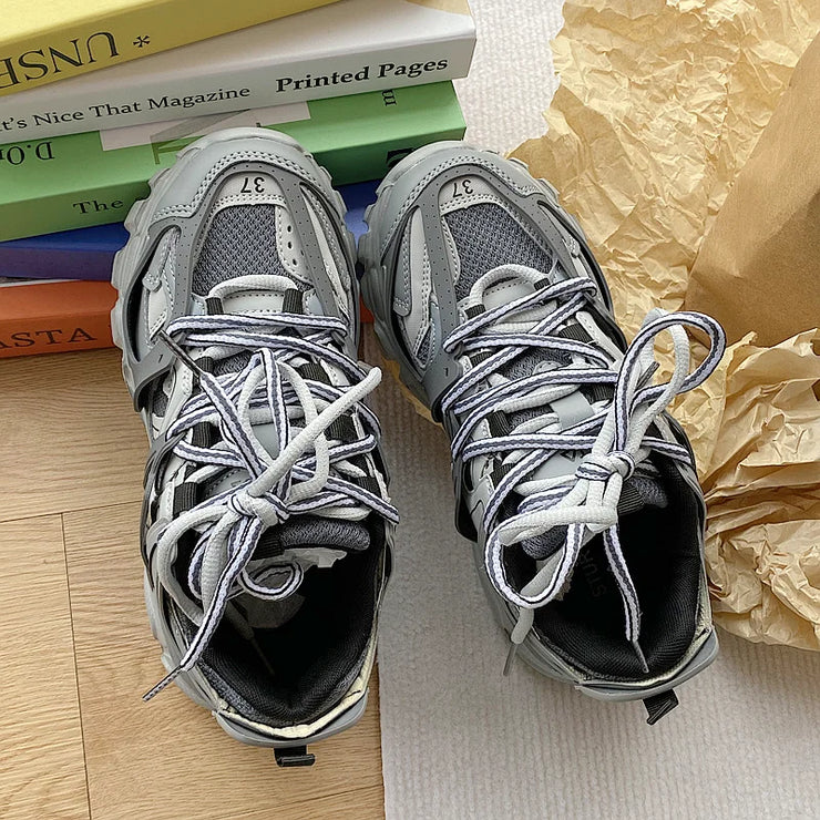 Chunky Sneakers Men Women Brand Designer Luxury Shoes Women's Casual Shoes Unisex Thick Sole Daddy Sneakers Girls Sports Shoes