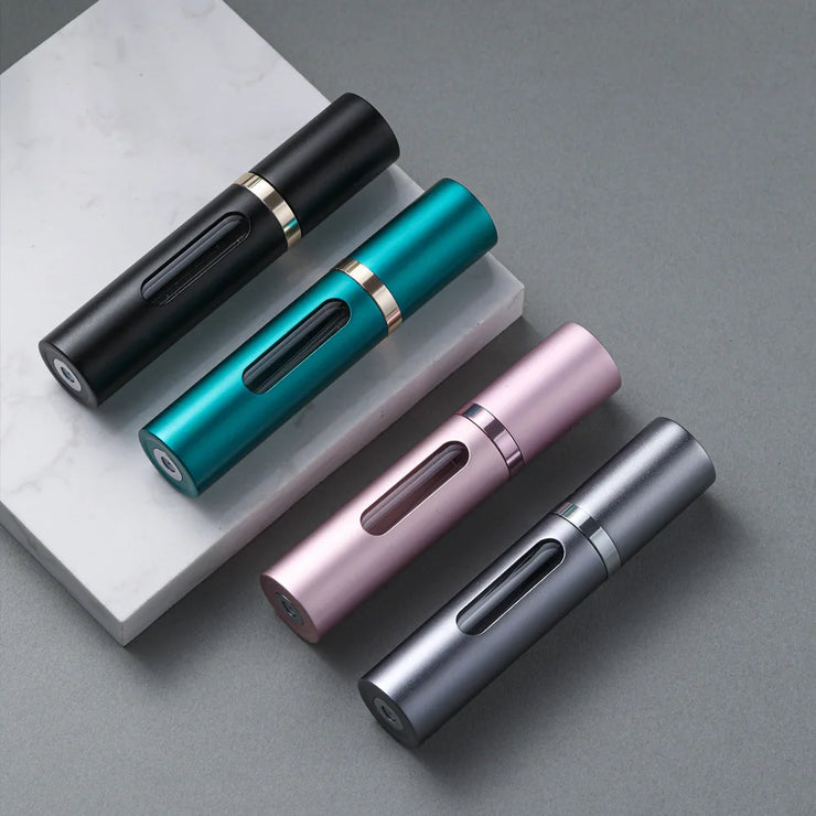5ml Glass Refillable Perfume Bottle with Spray Scent Pump Portable Travel Empty Cosmetic Containers Mini Spray Atomizer Bottle