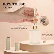 Perfume Travel Refillable Bottle 5ml Perfume Atomizer Bottle Portable Size Sprayer Bottle Luxurious Pocket Perfume Dispenser