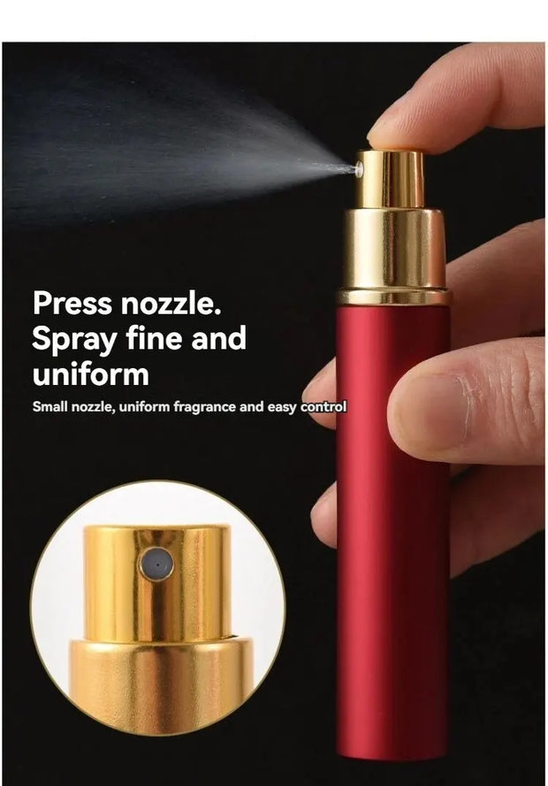 10ml Ultra Fine Spray Perfume Dispenser Visible Small Open Window Perfume Dispenser Bottle Portable Travel Sample Push Bottle