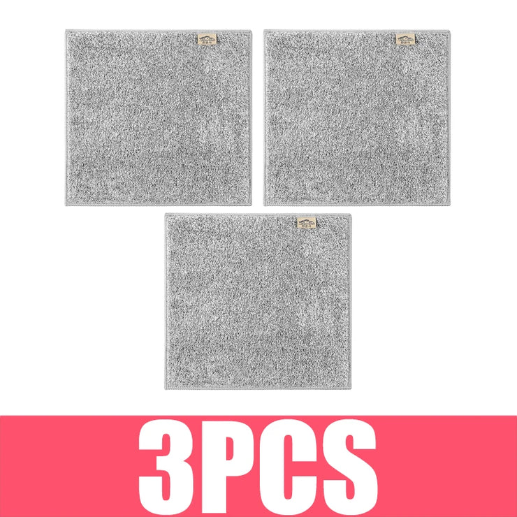 Bamboo Charcoal Fiber Cleaning Cloth Rags Water Absorption Non-Stick Oil Washing Kitchen Towel Household Cleaning Wiping Tools