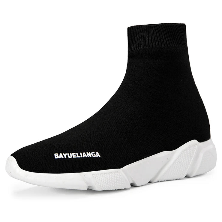 High-top Sock Sneakers Men Large Size 47 Women Sock Shoes Comfortable Breathable Casual Sport Shoes Lightweight Sneakers Male