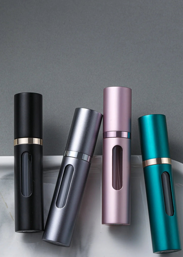 5ml Glass Refillable Perfume Bottle with Spray Scent Pump Portable Travel Empty Cosmetic Containers Mini Spray Atomizer Bottle