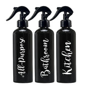 3pcs Portable Spray Bottle Refillable Plastic Bottle Cosmetics Alcohol Bottle Kitchen Bathroom Cleaning Spray Bottle
