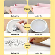 Disposable adhesive removal wipes - portable residue free cleaner suitable for kitchen, bathroom, living room, and car surfaces