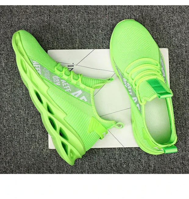 2025 New Men's Sneakers Mesh Breathable Running Shoes Fashion Outdoor Lace Up Sport Casual Shoes Lightweight Comfortable