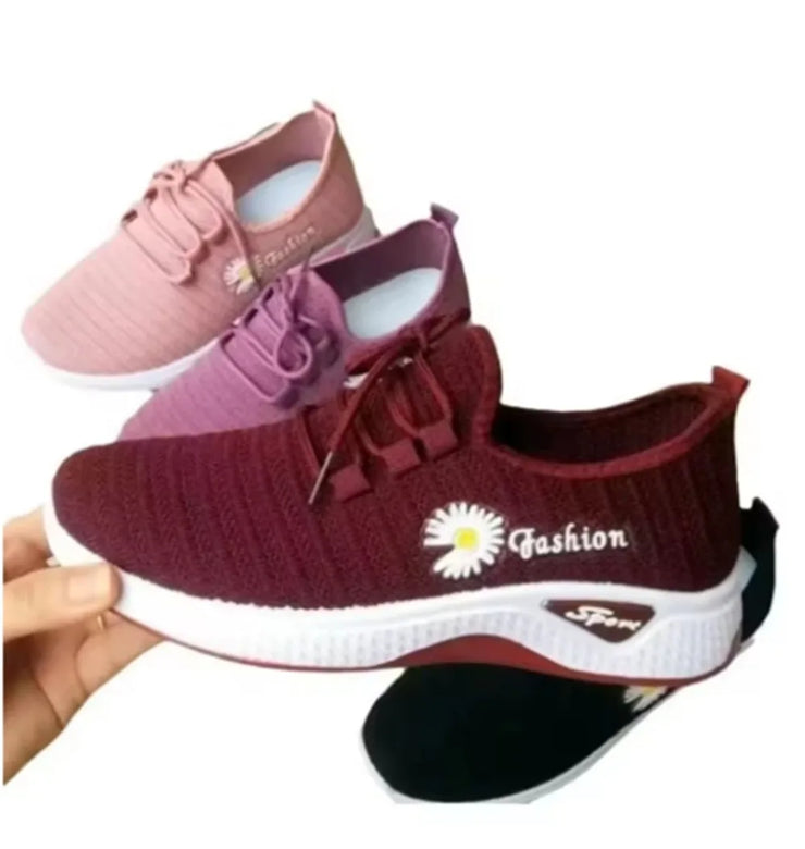 2025 NEW Stylish Women's Casual Flats in Fabric, Soft Sole Sneakers for Light Running and Everyday Wear