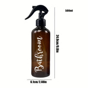 3pcs Portable Spray Bottle Refillable Plastic Bottle Cosmetics Alcohol Bottle Kitchen Bathroom Cleaning Spray Bottle