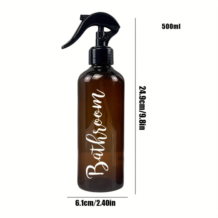 3pcs Portable Spray Bottle Refillable Plastic Bottle Cosmetics Alcohol Bottle Kitchen Bathroom Cleaning Spray Bottle