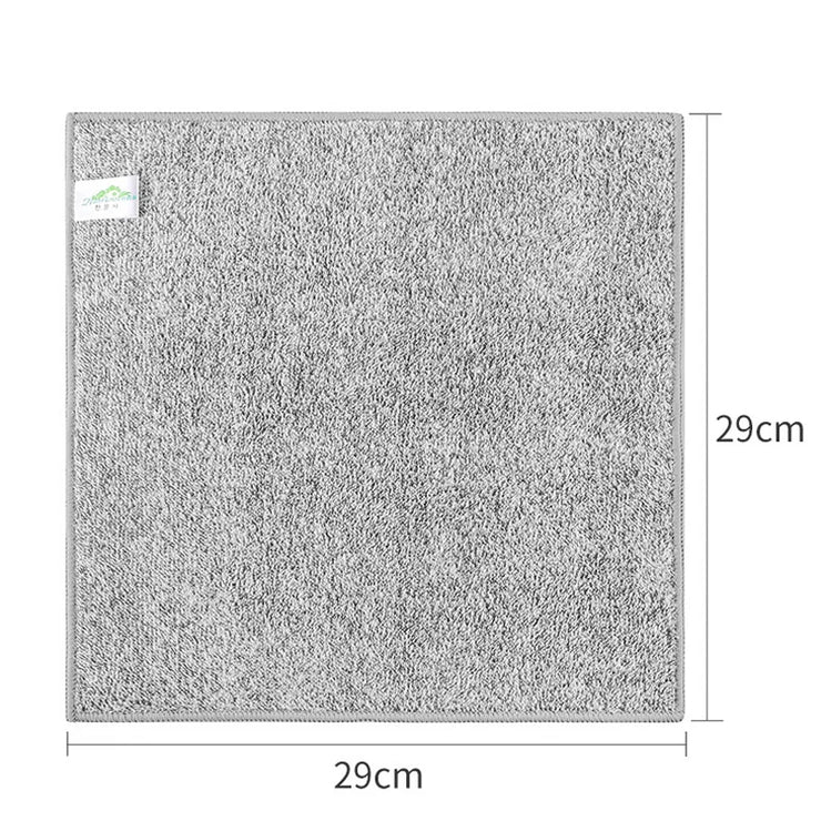 Bamboo Charcoal Fiber Cleaning Cloth Rags Water Absorption Non-Stick Oil Washing Kitchen Towel Household Cleaning Wiping Tools