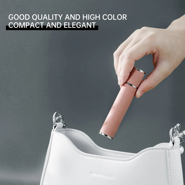 Louischanzl 10ml magnet Perfume Atomizer Bottle Portable leather Sprayer for Boarding Tight Sealing Travel Perfume Spray gift