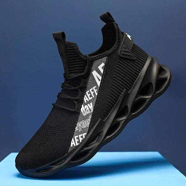 2025 New Men's Sneakers Mesh Breathable Running Shoes Fashion Outdoor Lace Up Sport Casual Shoes Lightweight Comfortable