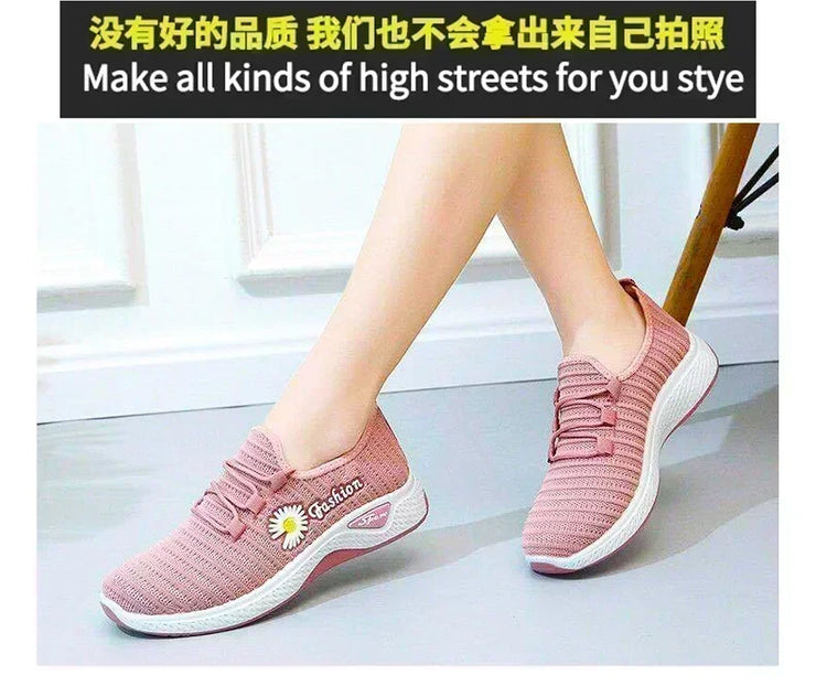 2025 NEW Stylish Women's Casual Flats in Fabric, Soft Sole Sneakers for Light Running and Everyday Wear